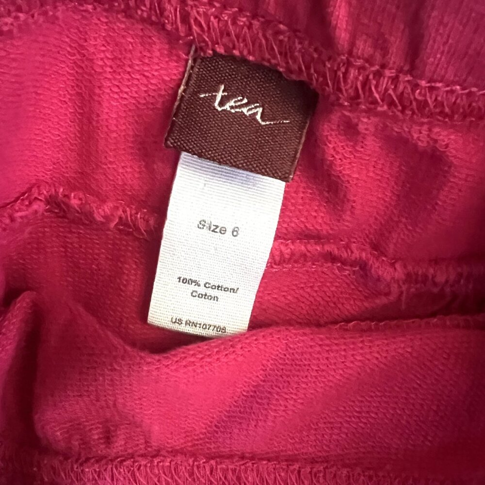 Tea Collection Girls' Shorts, Raspberry, Size 6 - Picture 4 of 5